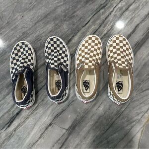 LOT Kids Classic Slip-On Checkerboard Shoe VANS size 1